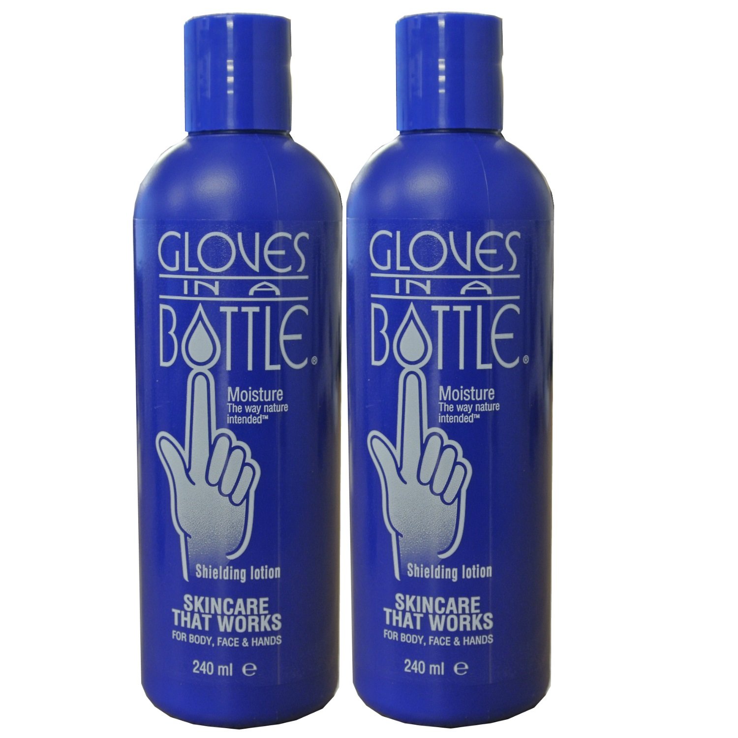 2 x Gloves In A Bottle Lotion 4 Dry Cracked Skin 240ml