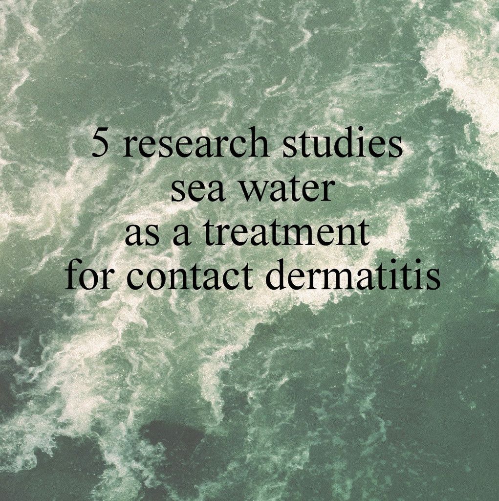 5 research studies of Salt water and contact dermatitis