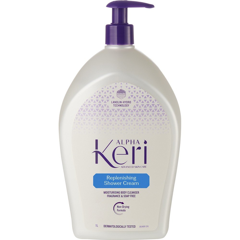 Alpha Keri Skin Replenishing Shower Cream 1L Relieve Dry Sensitive Skin ...