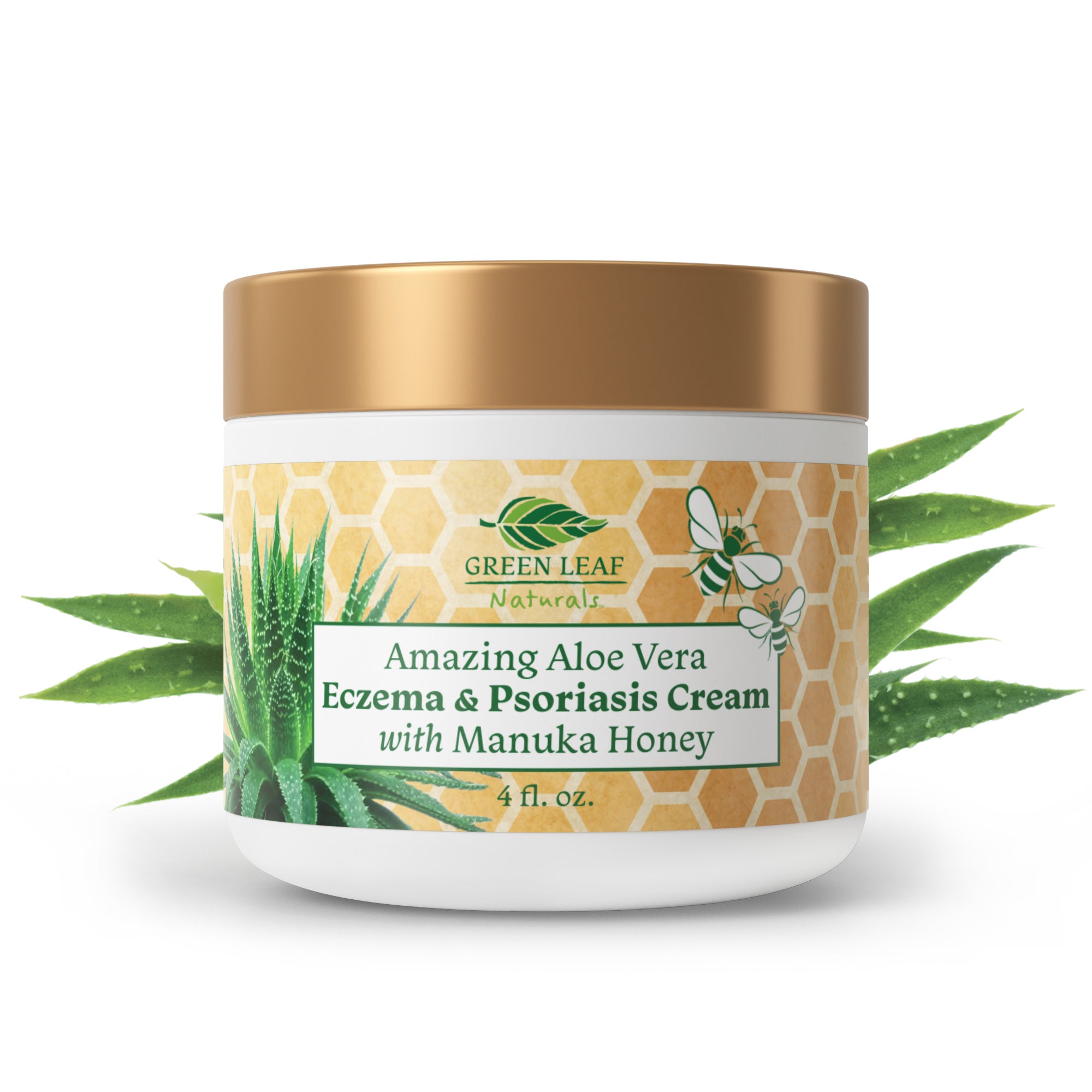 Amazing Aloe Vera Eczema &  Psoriasis Cream with Manuka Honey