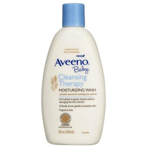 Aveeno Baby Cleansing Eczema Therapy Moisturizing Wash Scent Free, 8 ...