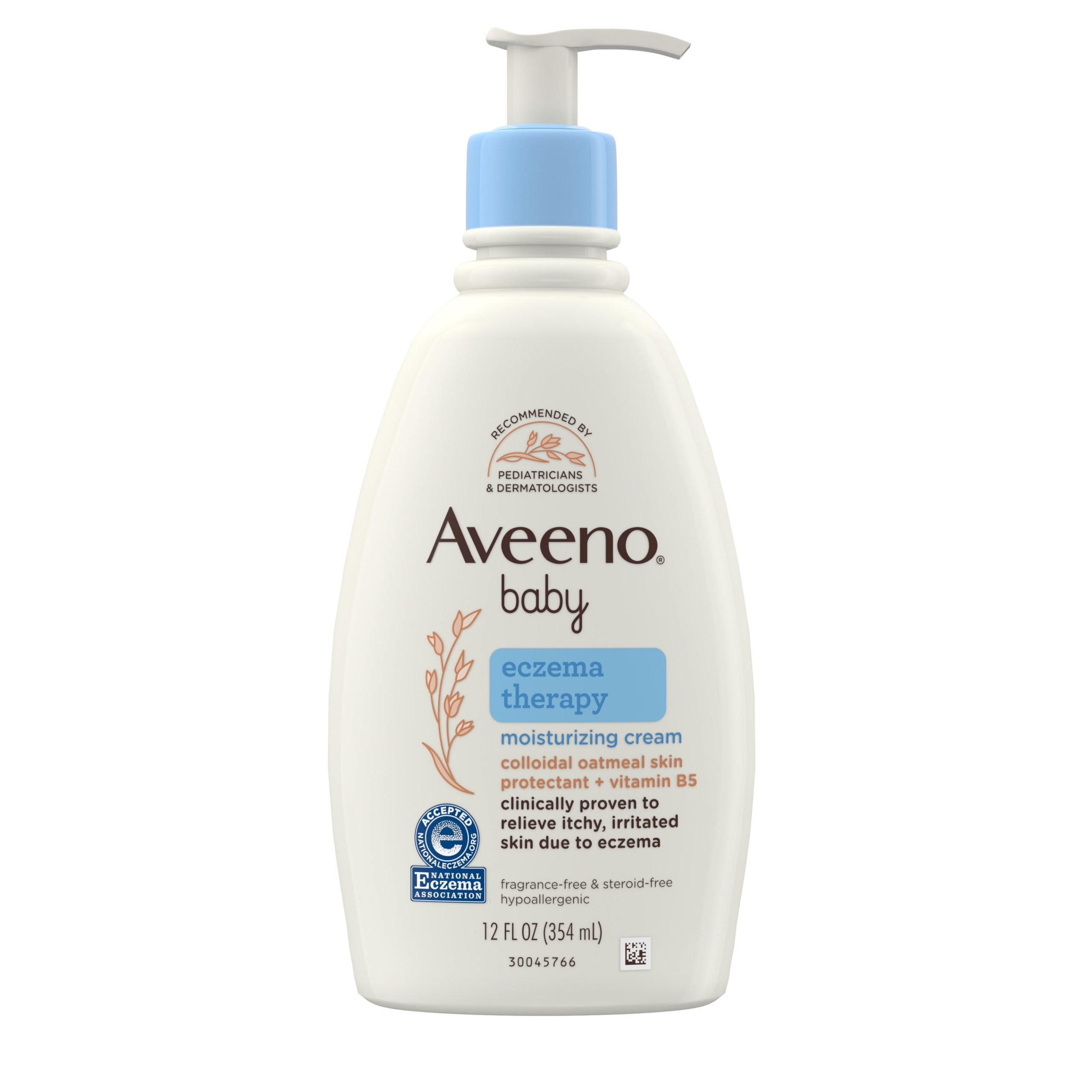 Aveeno Baby Eczema Therapy Moisturizing Cream, Natural Oatmeal, 12 fl ...