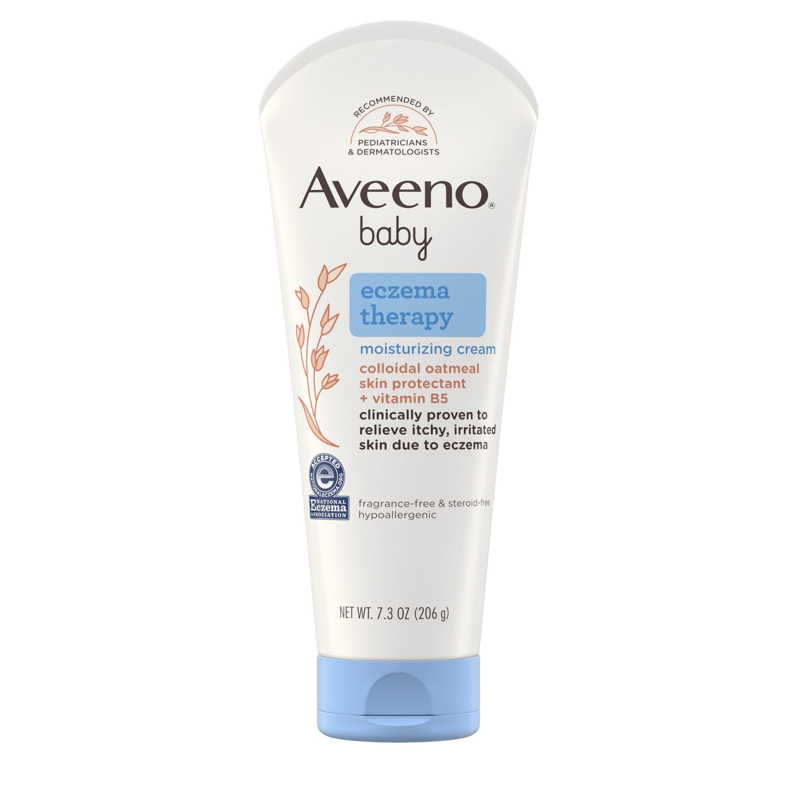 Aveeno Baby Eczema Therapy Moisturizing Cream, Natural Oatmeal, 7.3 oz ...
