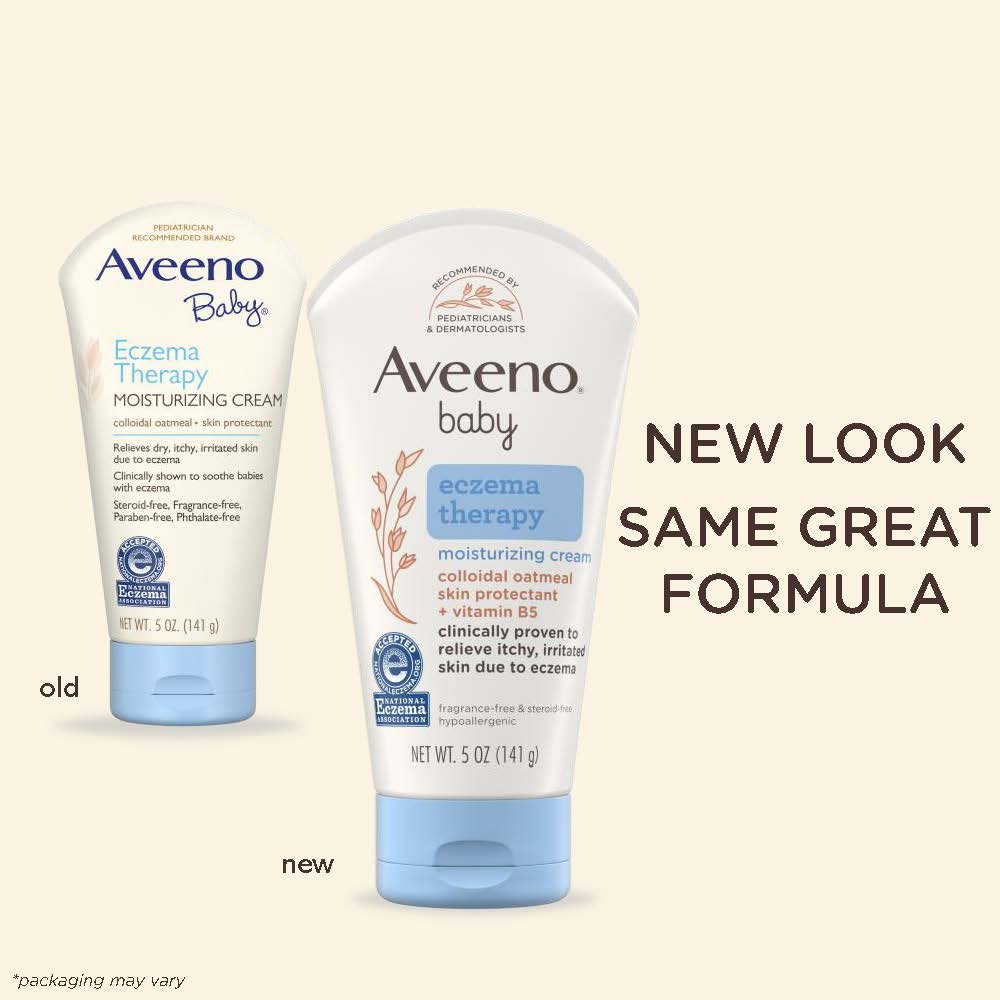 Aveeno Baby Eczema Therapy Moisturizing Cream with Natural Oatmeal, 5 ...