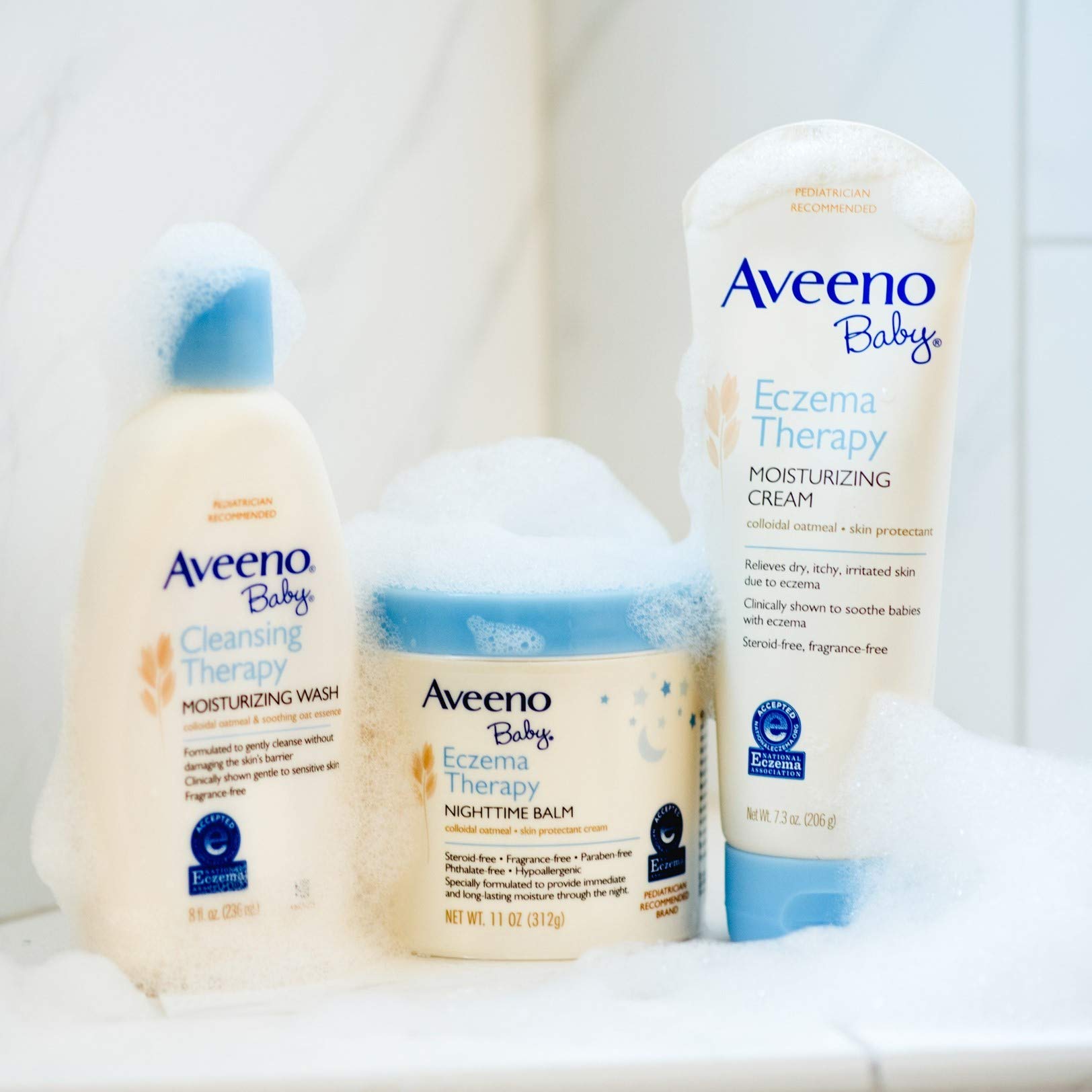 Aveeno Baby Eczema Therapy Nighttime Balm with Natural Colloidal ...