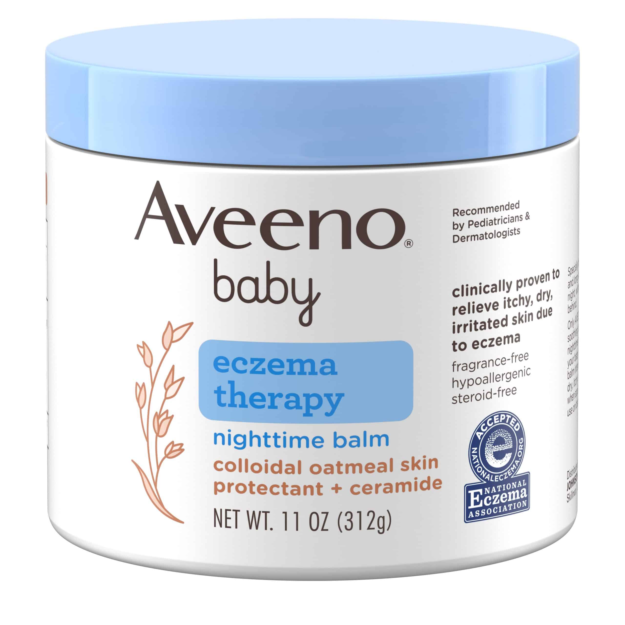 Aveeno Baby Eczema Therapy Nighttime Balm with Natural Oatmeal, 11 oz ...