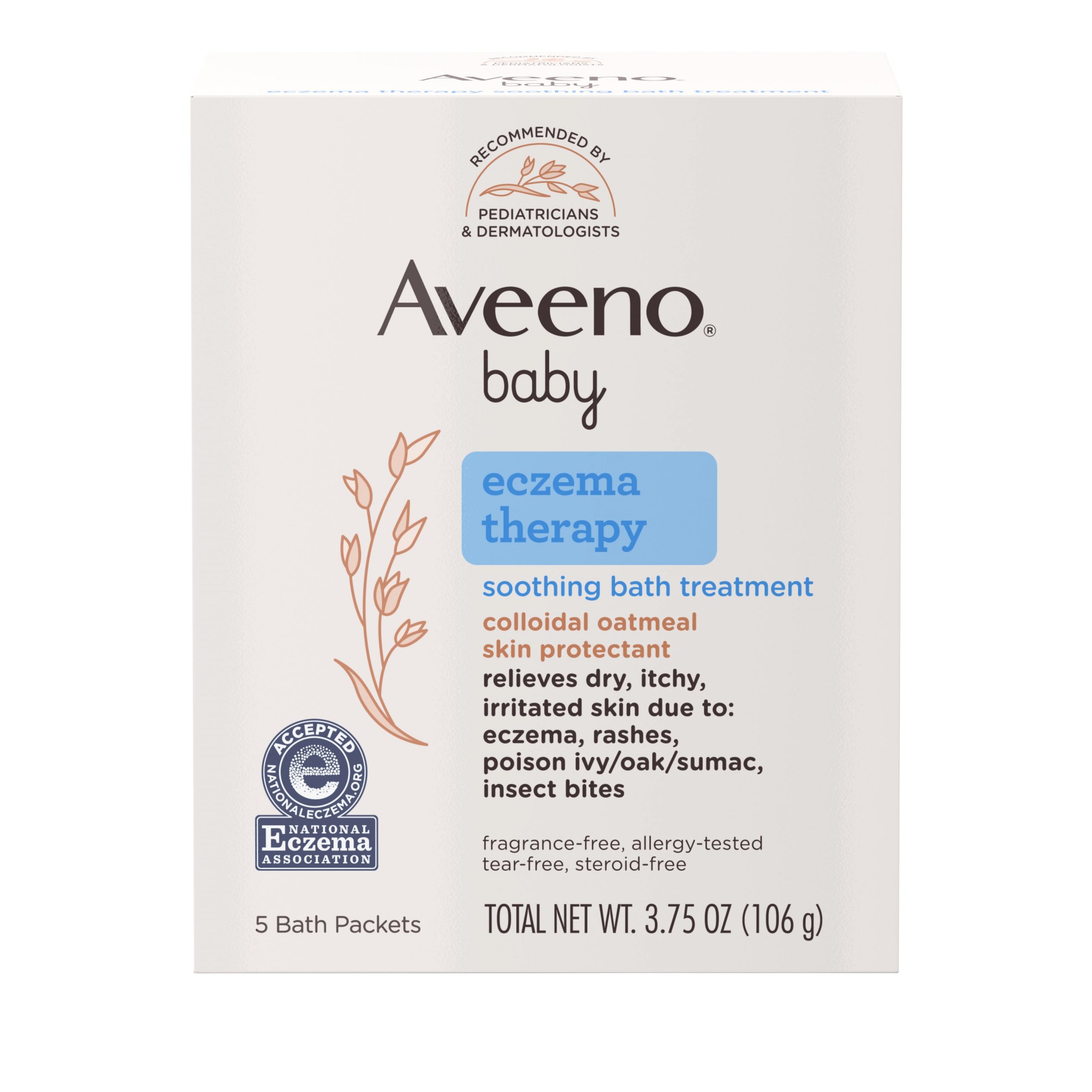 Aveeno Baby Eczema Therapy Soothing Bath Treatment with ...