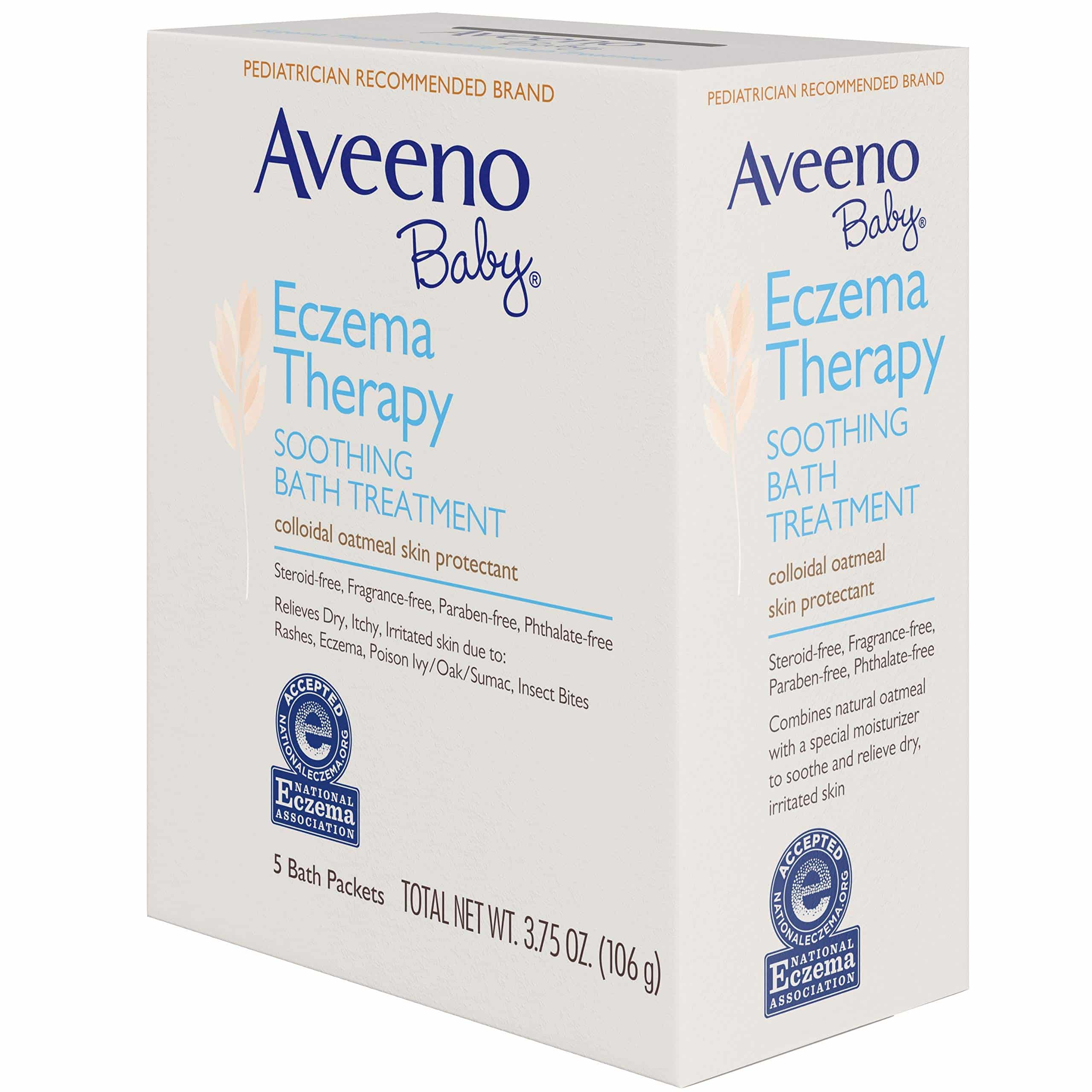 Aveeno Baby Eczema Therapy Soothing Bath Treatment with Soothing ...