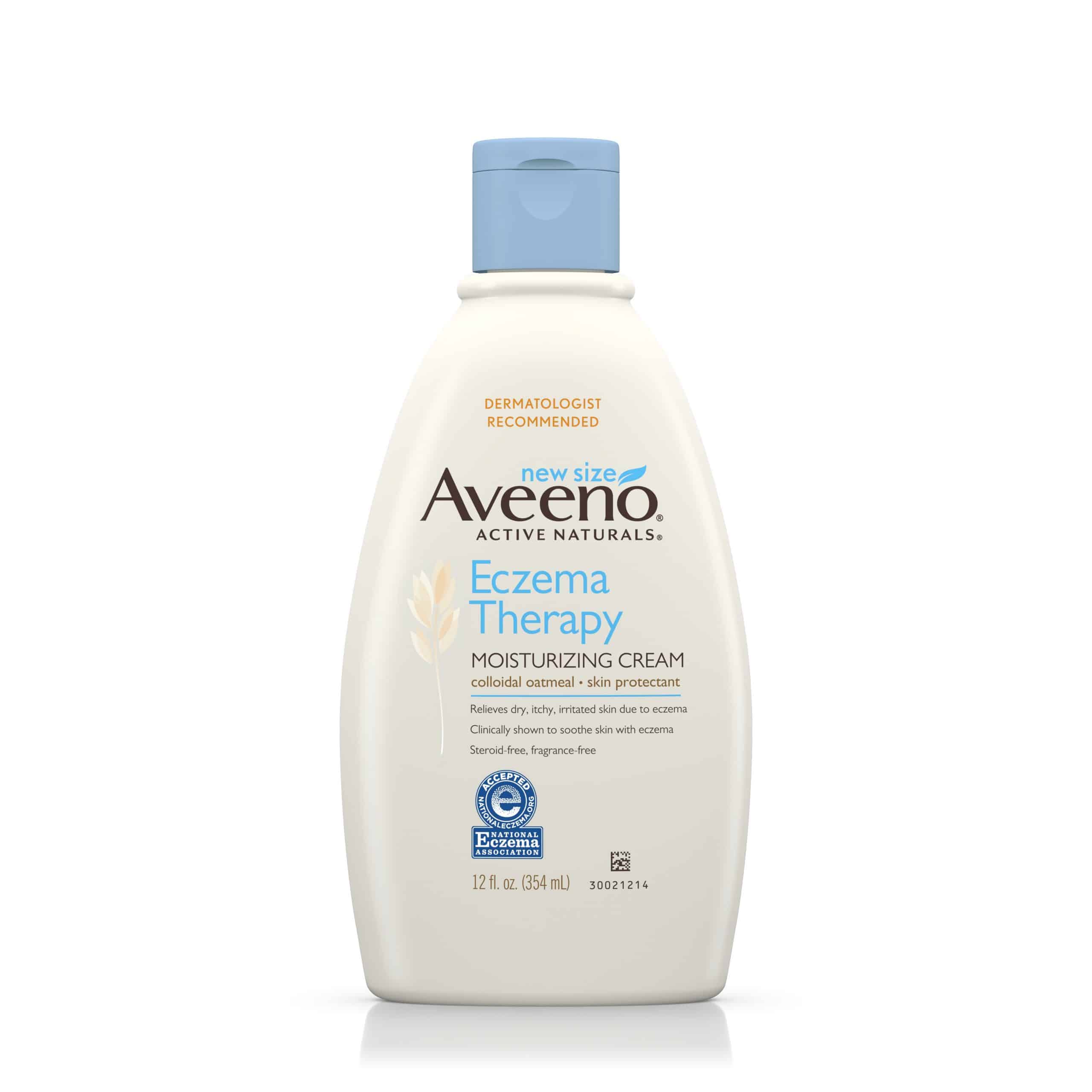 Aveeno Eczema Therapy Daily Moisturizing Cream with Oatmeal, 12 oz ...