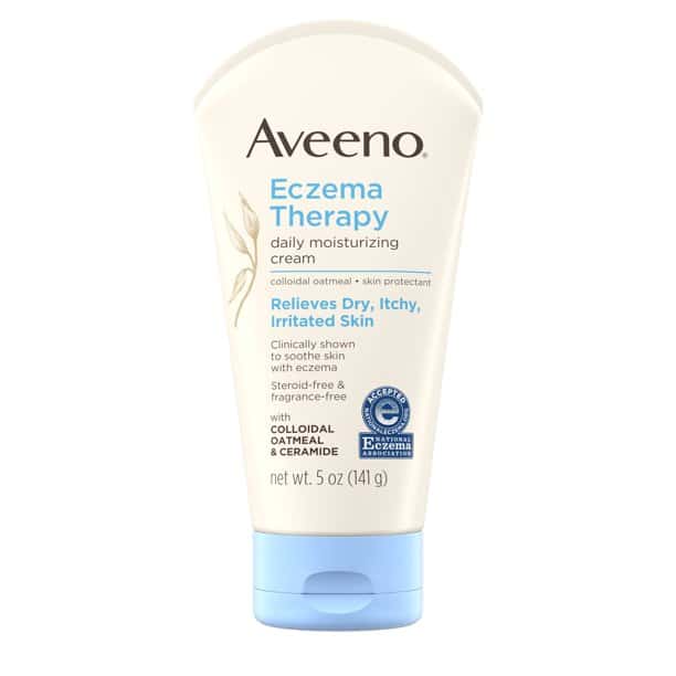 Aveeno Eczema Therapy Daily Moisturizing Cream with Oatmeal, 5 oz ...