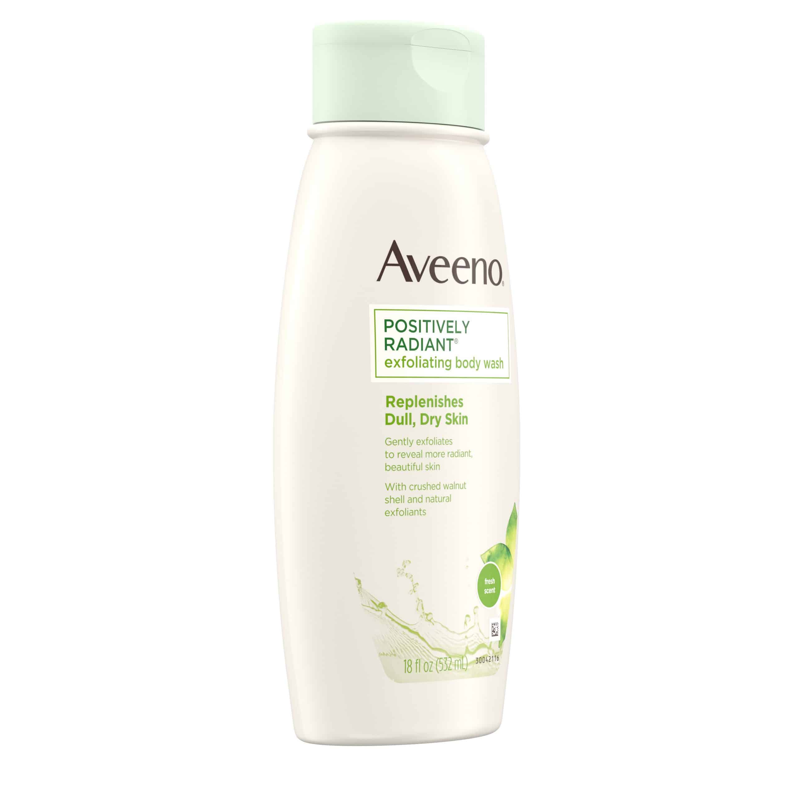 AveenoÂ® Positively Radiant Exfoliating Body Wash with Moisture