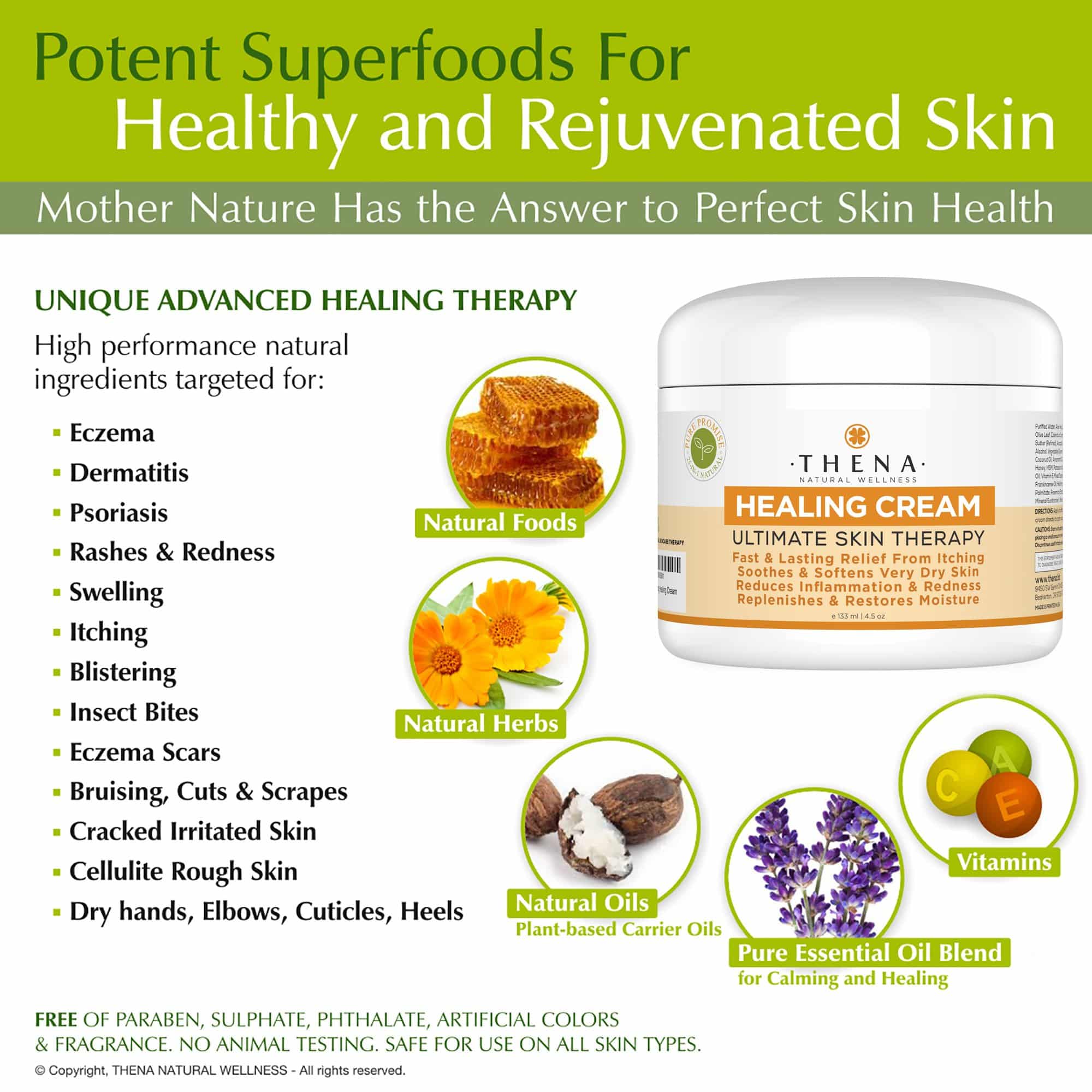 Best Healing Cream For Eczema Psoriasis Treatment, Natural Moisturizer ...