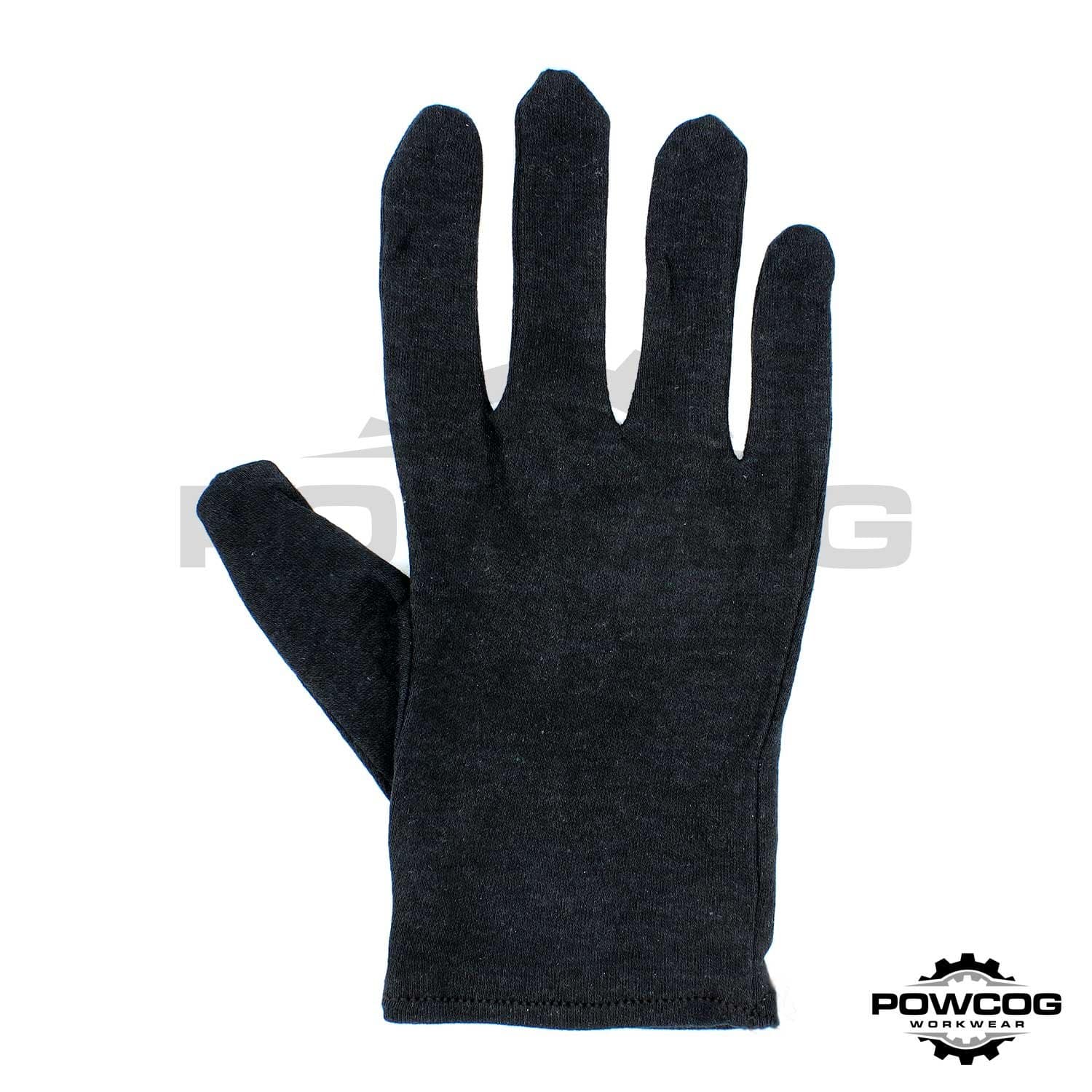 BLACK 100% Cotton Moisturising Gloves in SMALL