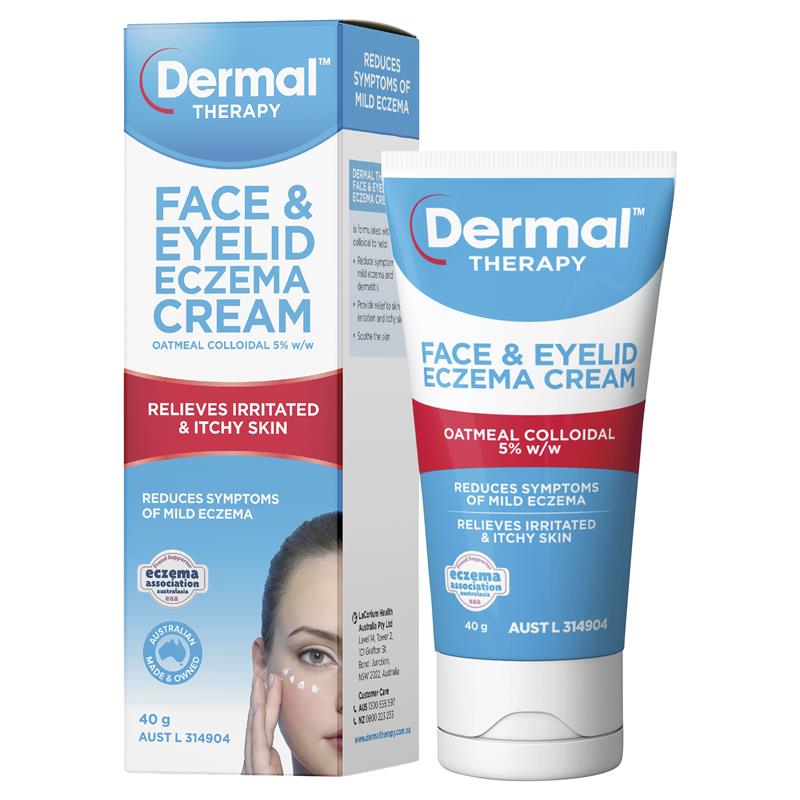 Buy Dermal Therapy Face &  Eyelid Eczema Cream 40g Online ...
