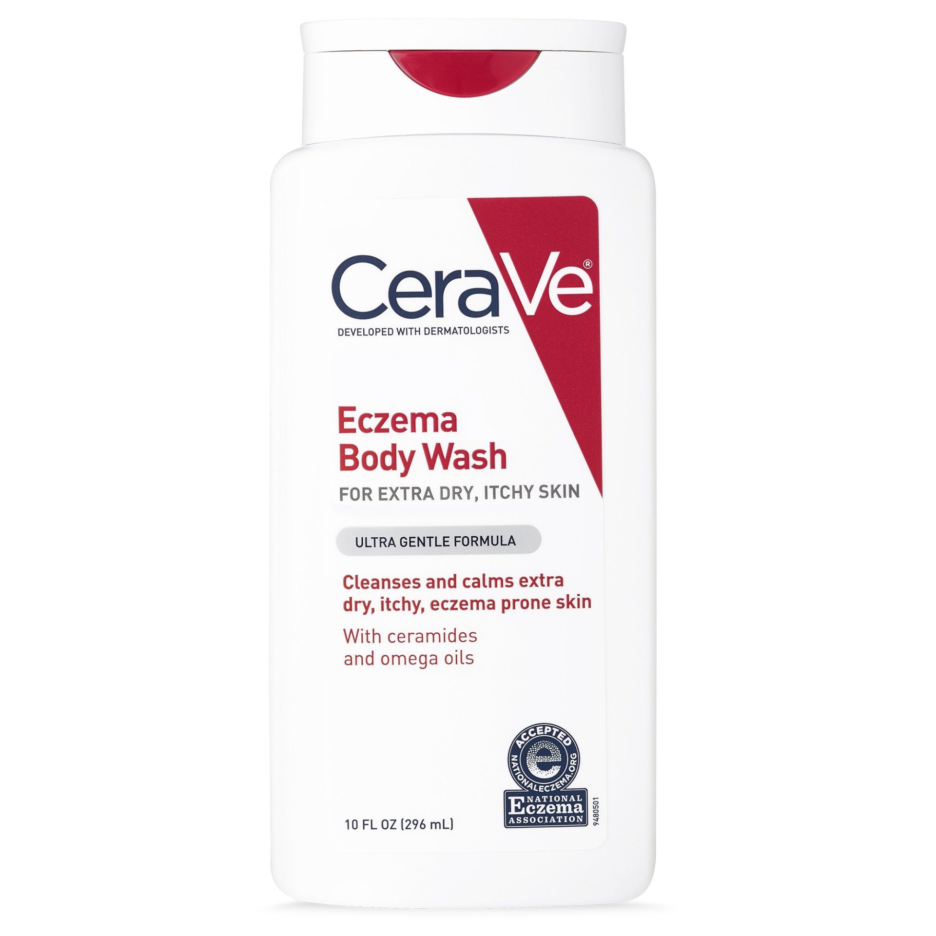 CeraVe Eczema Soothing Body Wash for Extra Dry Itchy Skin 10 oz