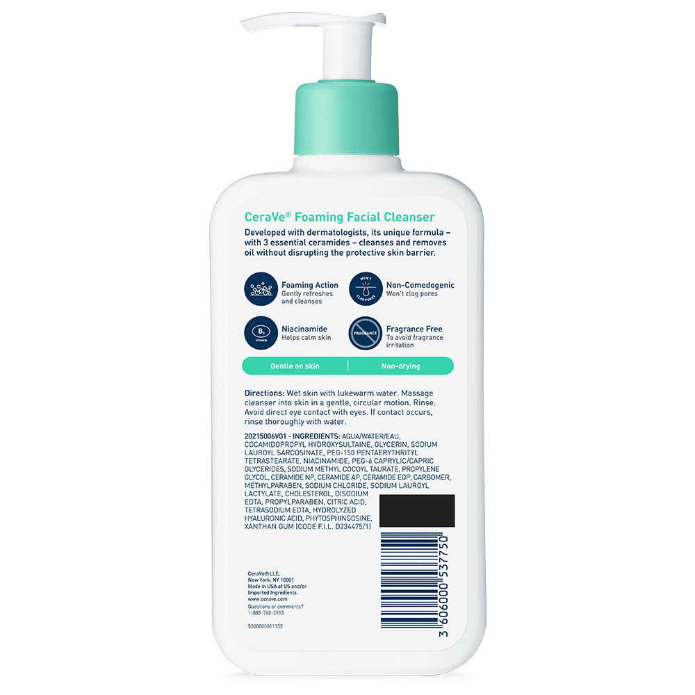 Cerave Foaming Facial Cleanser â Apotheco Pharmacy