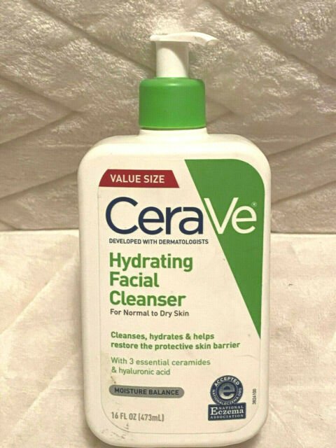 CeraVe Hydrating Face Wash 16 Ounce Daily Facial Cleanser ...