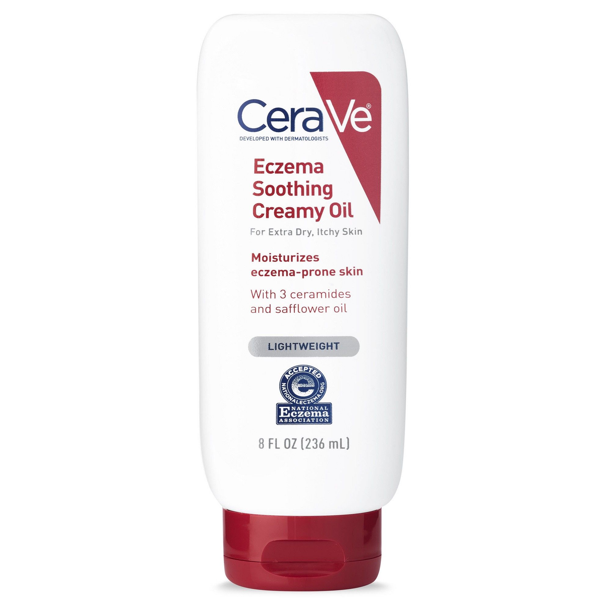 CeraVe Soothing Eczema Creamy Oil, Moisturizer for Dry and ...