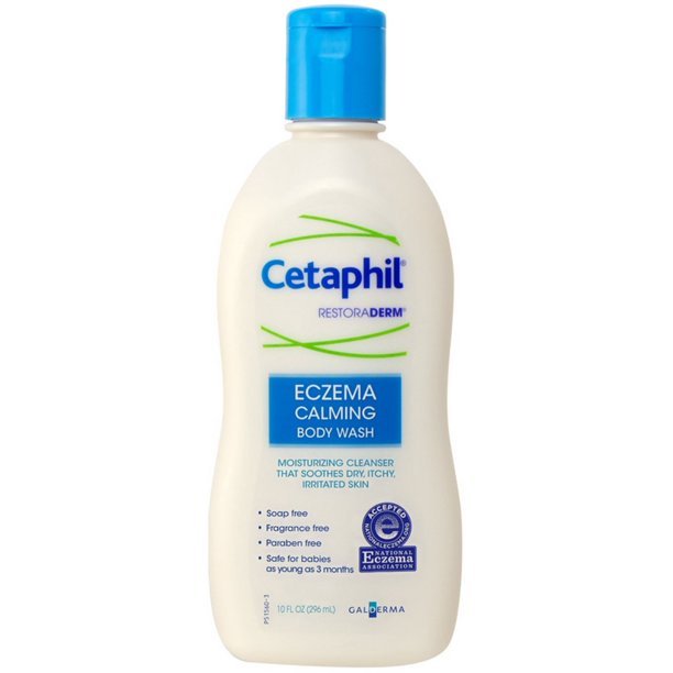 Cetaphil Eczema Calming Body Wash 10 oz (Pack of 4 ...