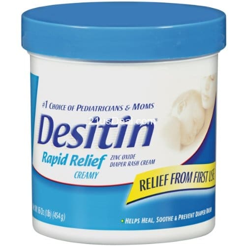 Desitin Daily Defense Baby Diaper Rash Cream with Zinc Oxide to Treat ...