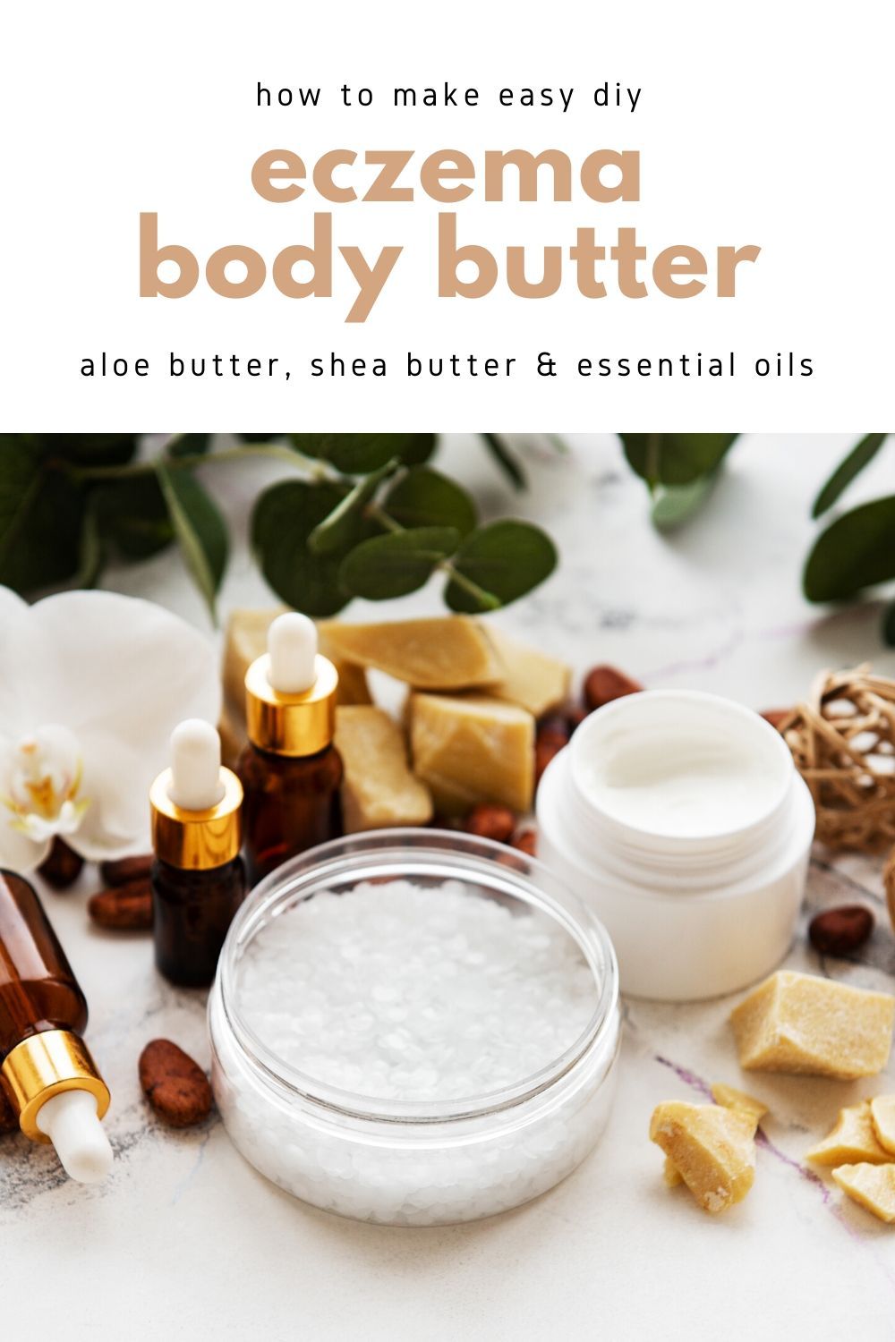 DIY Eczema Body Butter With Aloe Butter, Shea Butter, Herbal Oils, and ...