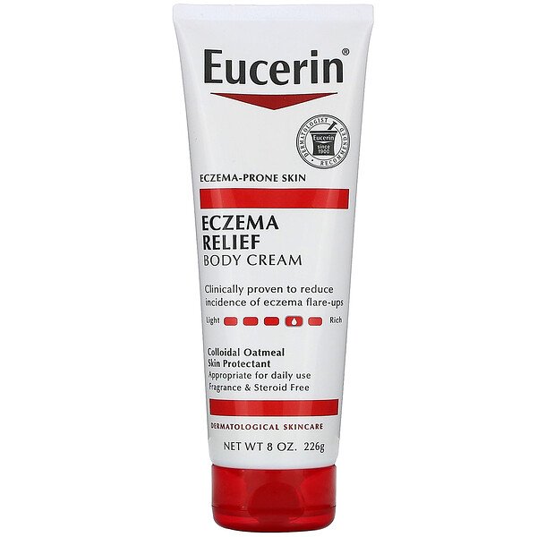Eczema Relief Body Cream, Fragrance Free, 8.0 oz (226 g), Eucerin ...