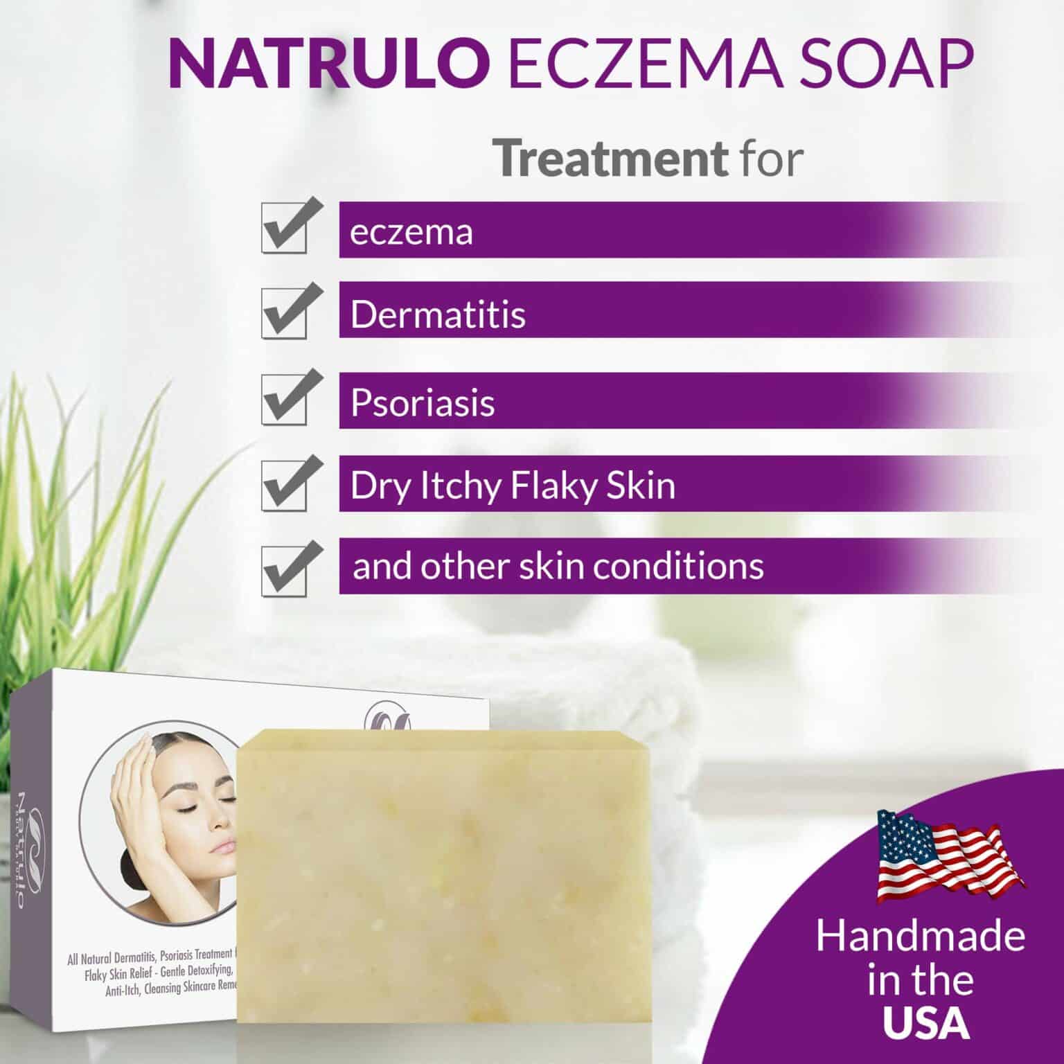 Eczema Soap Bar for Face and Body â All Natural Dermatitis, Psoriasis ...