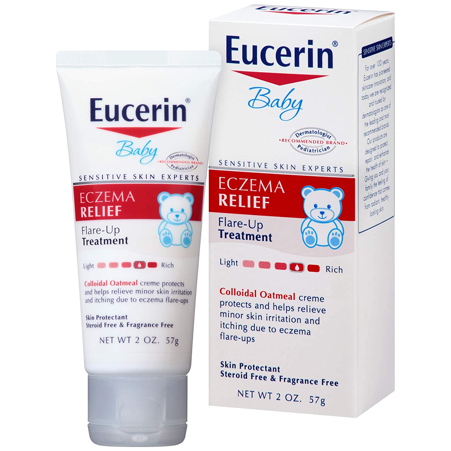 eucerin baby eczema relief body cream steroid fragrance free for 3 ...