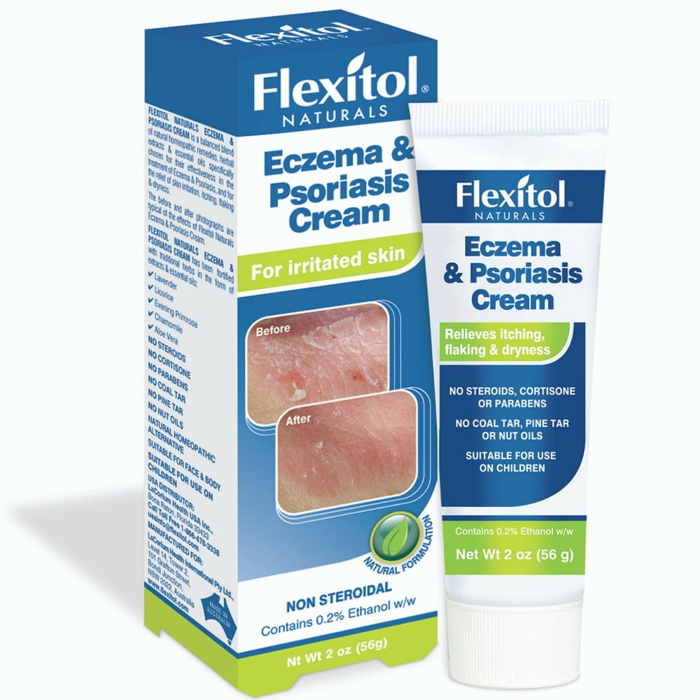 Flexitol Naturals Eczema &  Psoriasis Cream 2 oz (Pack of 2)