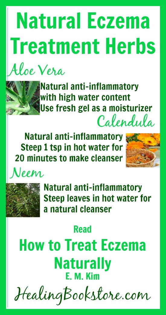 Herbs for Natural Eczema Treatment Infographic