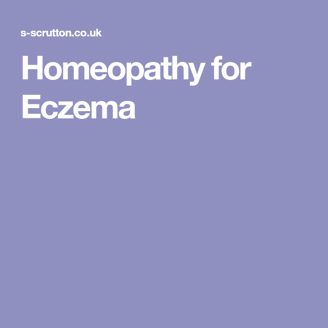 Homeopathy for Eczema