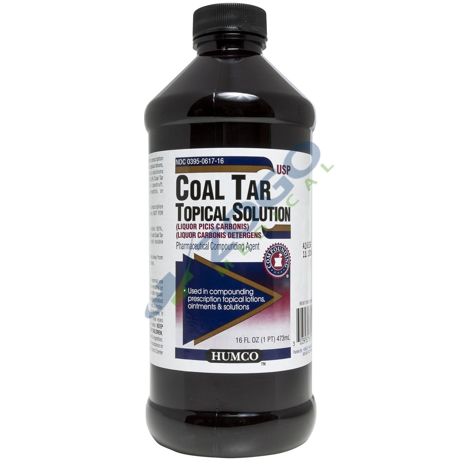 Humco Coal Tar Topical Solution 16 oz Bottle 303950617169