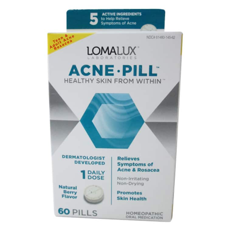 Lomalux Laboratories Acne Pill Homeopathic Oral Medication Pills, 60 Ea ...
