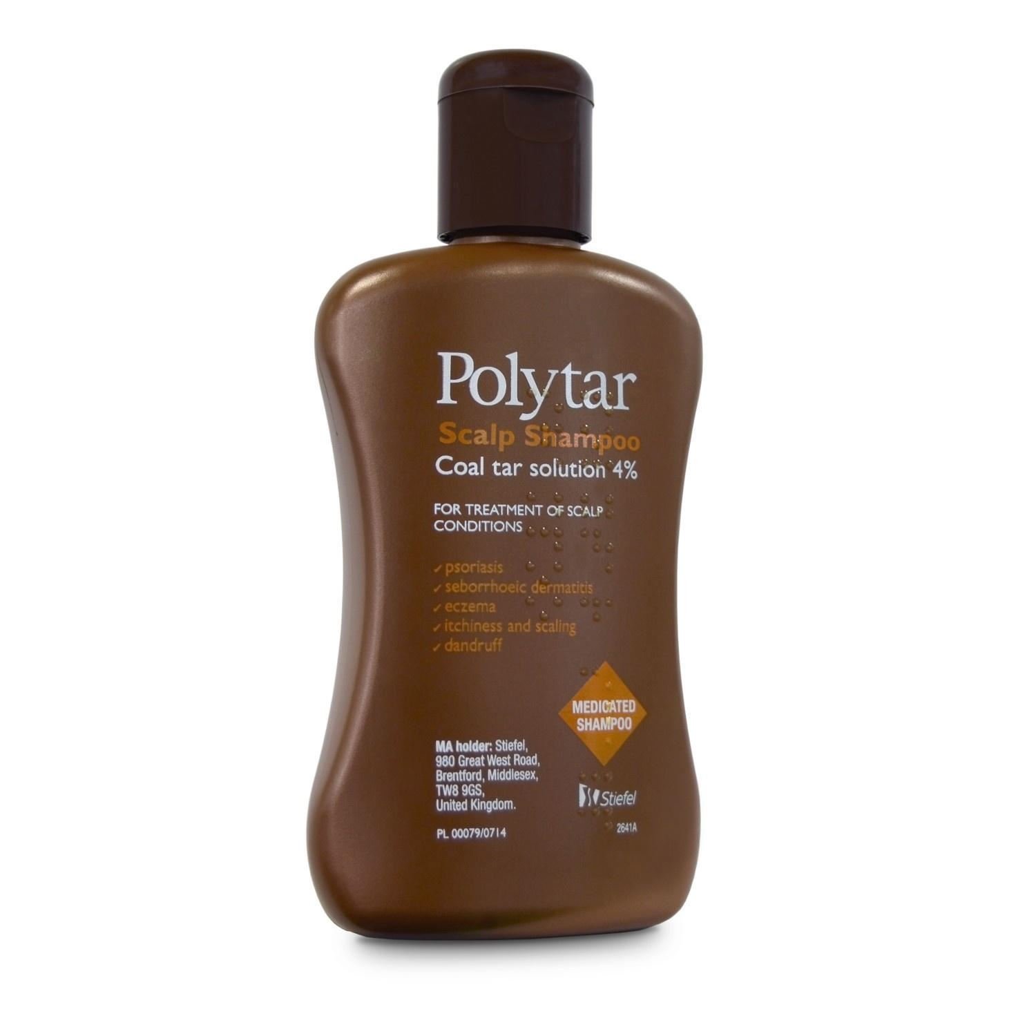 Polytar Scalp Shampoo Itchiness Eczema Psoriasis Dandruff Coal Tar 4% ...