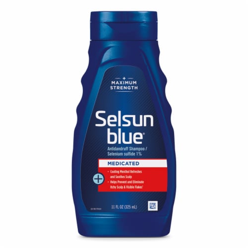 Selsun Blue Medicated with Menthol Dandruff Shampoo, 11 fl oz