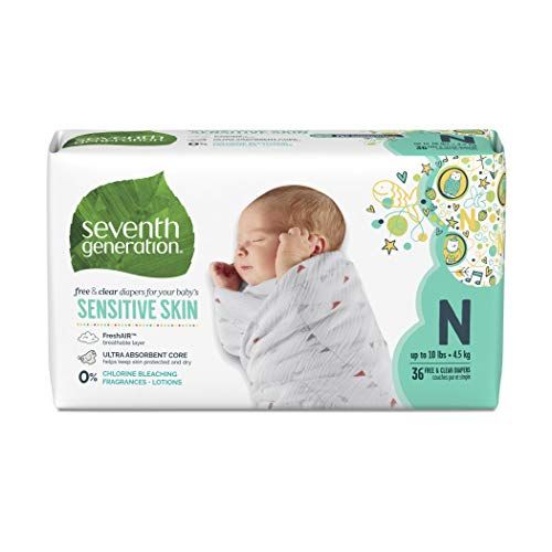 Seventh Generation Baby Diapers, Free &  Clear for ...