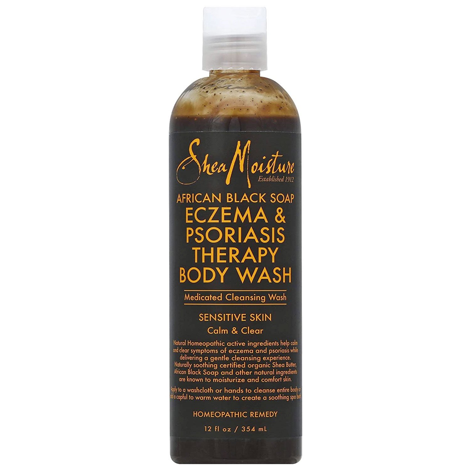 Shea Moisture African Black Soap Eczema &  Psoriasis Therapy Body Wash ...