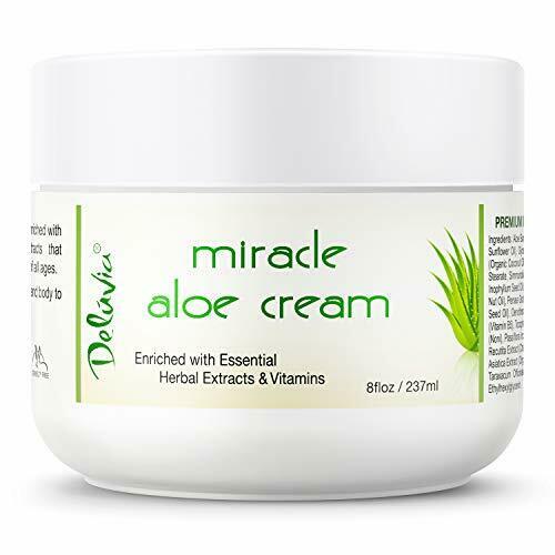 Soothing Aloe Vera Cream w/ Coconut Oil for Dry Skin ...
