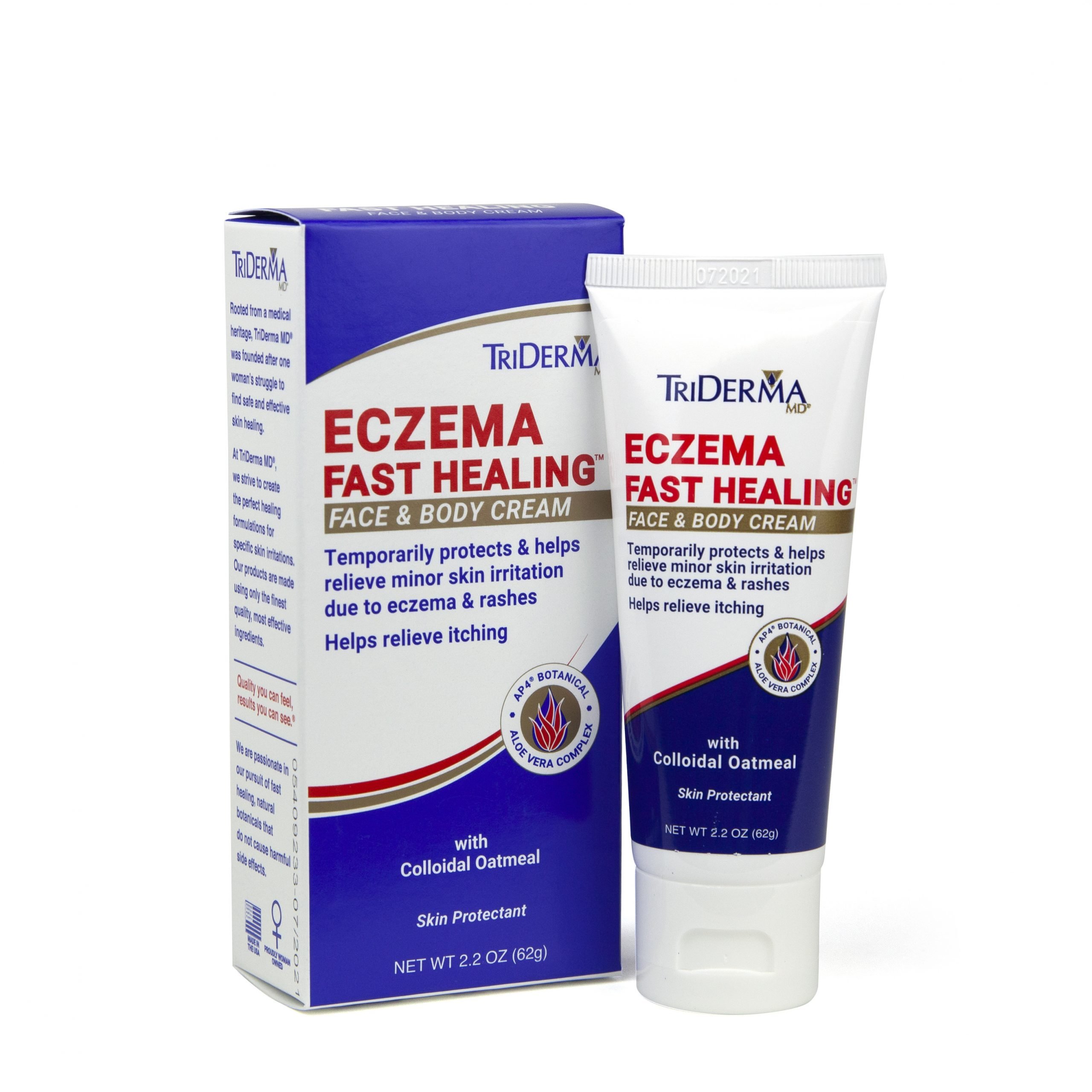 TriDerma Eczema Fast Healing Face and Body Cream (2.2 oz ...