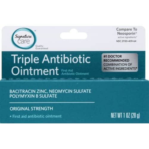 Triple Antibiotic Ointment Signature Care 1 oz delivery